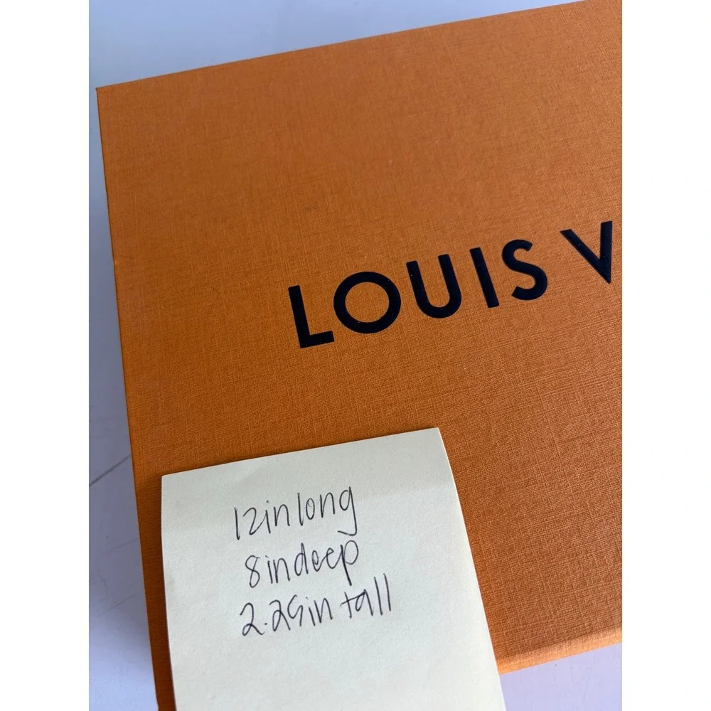Louis Vuitton Magnetic Storage Box Orange Designer Packaging 12x8x2.25
